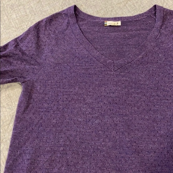 Smartwool Purple V Neck Tunic Sweater - Picture 14 of 16